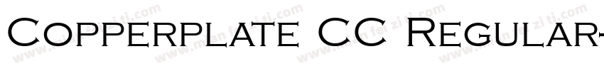 Copperplate CC Regular字体转换